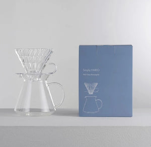 Simply Hario V60 Glass Brewing Kit + 40 Filter Pack