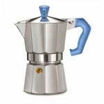Pezzetti Italexpress Aluminium Moka Pot - 3 Cup Teal Blue