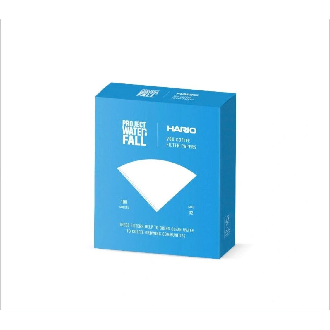 Hario X Project Waterfall V60 Filters Size 02 (100 pack)