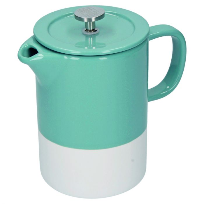 La Cafetière Barcelona Retro Blue Ceramic 850ml Cafetière, Gift Boxed