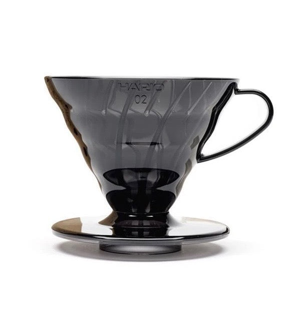 Hario V60 Coffee Dripper Set Transparent Black Size 02
